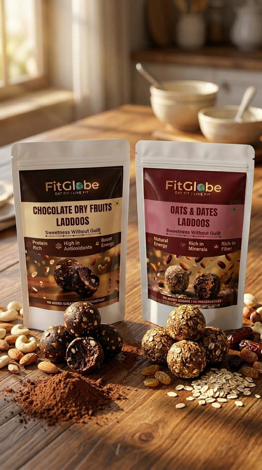 Fit Globe Starter Combo | Choco + Oats Healthy Laddus (200g)