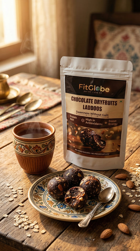 FitGlobe Hero Combo — Chocolate + Oats Laddoos